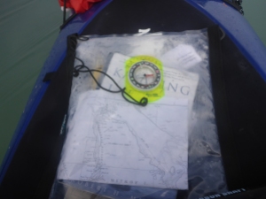 My compass and chart, bearing me through this morning's fog.  It ain't fancy, but it gets the job done.
